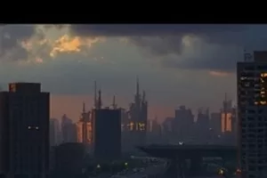 镜中邮局封面：镜子橱窗里陈列的旧信封